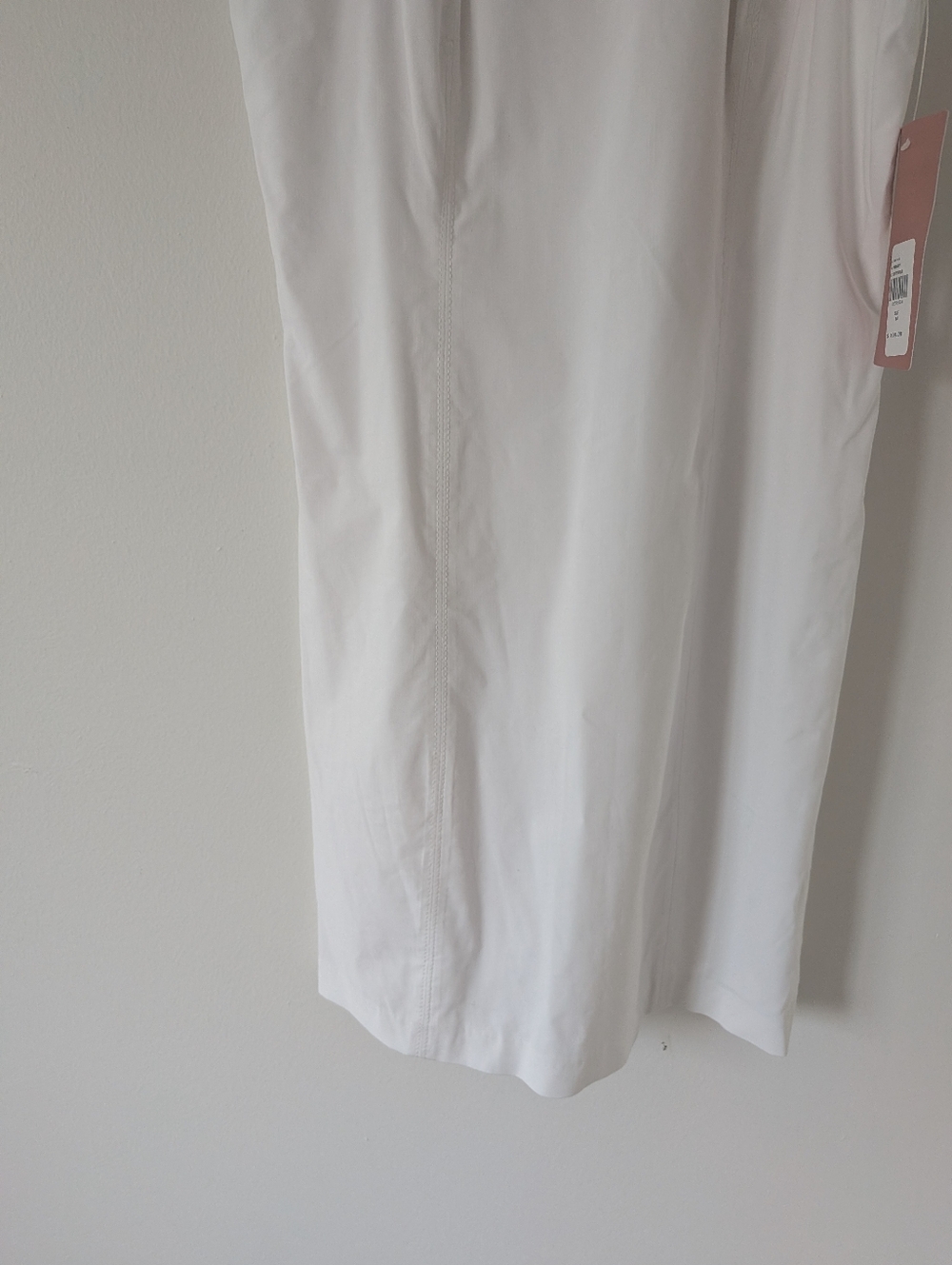 NWT! Anthropologie BHLDN Helena White Sleeveless Seamed Mini Dress - Picture 9 of 11